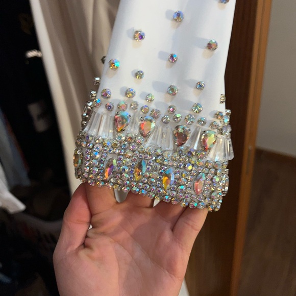 Johnathan Kayne One-Shoulder White Dress - Picture 8 of 10